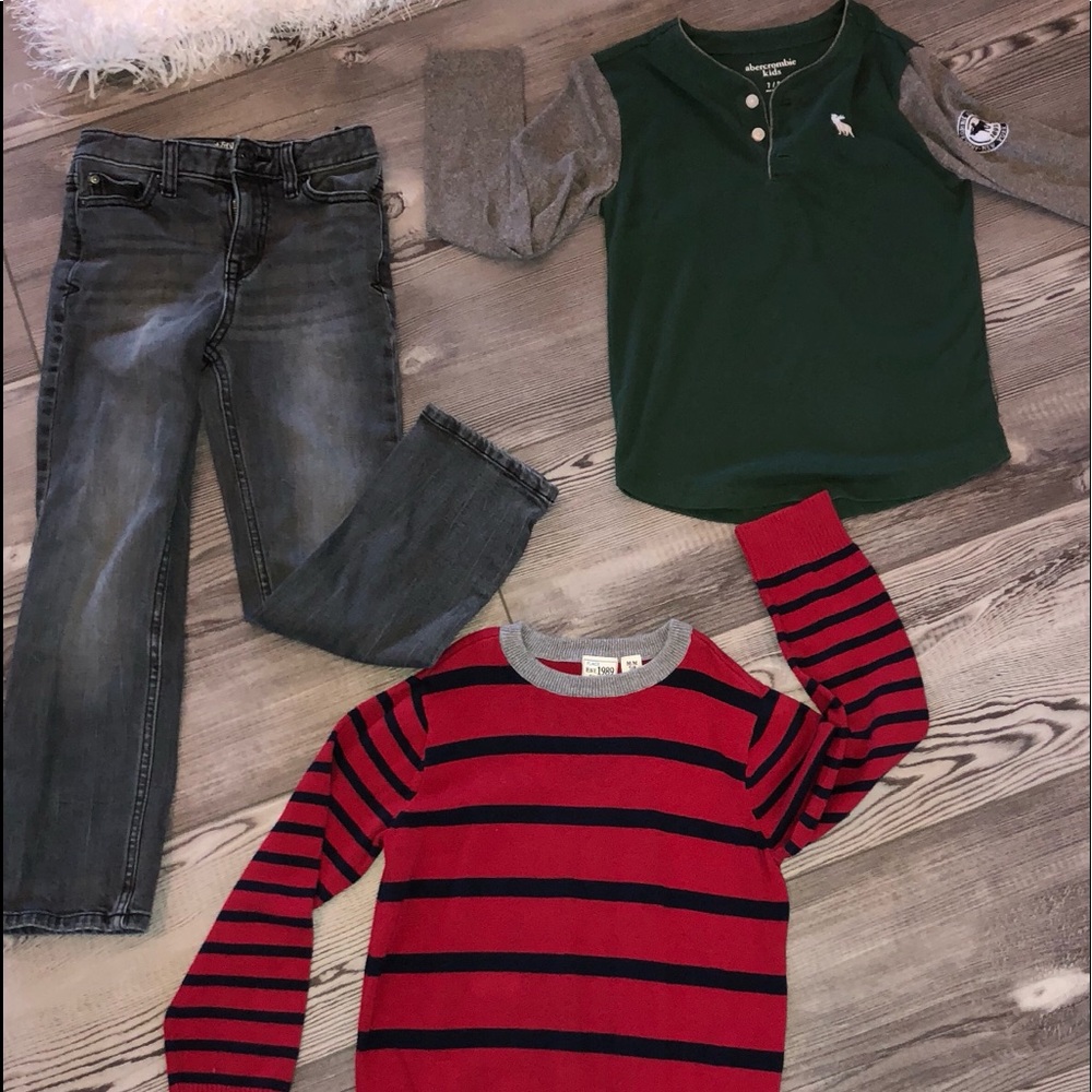 TWO Shirts and Jeans Lot, boys, BACK TO SCHOOL!